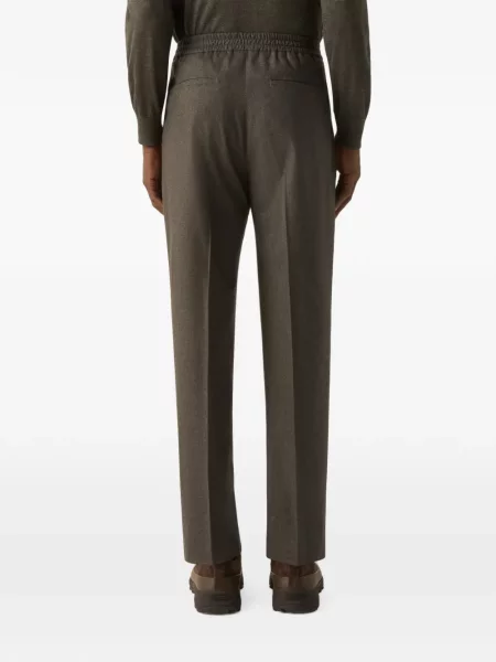 Pantaloni Zegna de lână verde