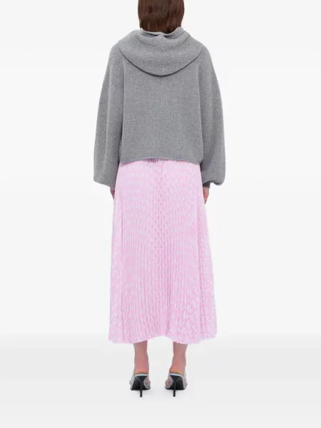 Maxi fusta plisata Msgm plisată roz