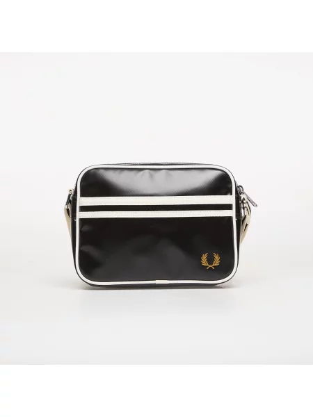 Geantă FRED PERRY Classic Mini Shoudler Bag Black/ Ecru Universal negru