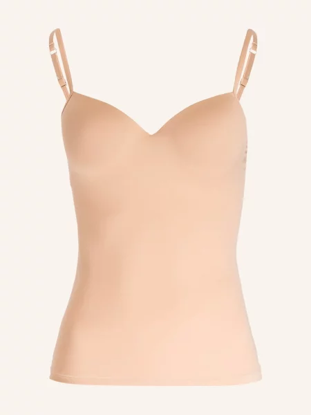 Hanro Koszulka Z Biustonoszem Allure beige beżowa