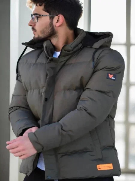 Umělá kožešina bunda Dewberry s kapucí khaki