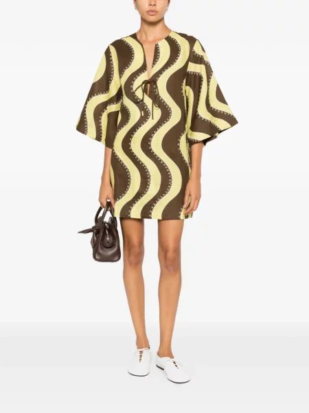 Rochie mini Alemais cu imagine maro