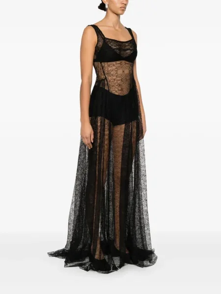 Rochie Atu Body Couture cu broderie din dantelă negru