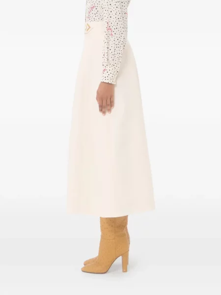 Fustă midi Valentino Garavani din crep
