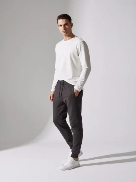 Sinsay Spodnie dresowe szary