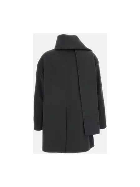 Krótki płaszcz Max Mara wełniany szary