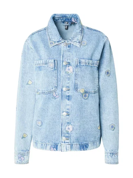 PIECES Prehodna jakna PCBENNIE moder denim