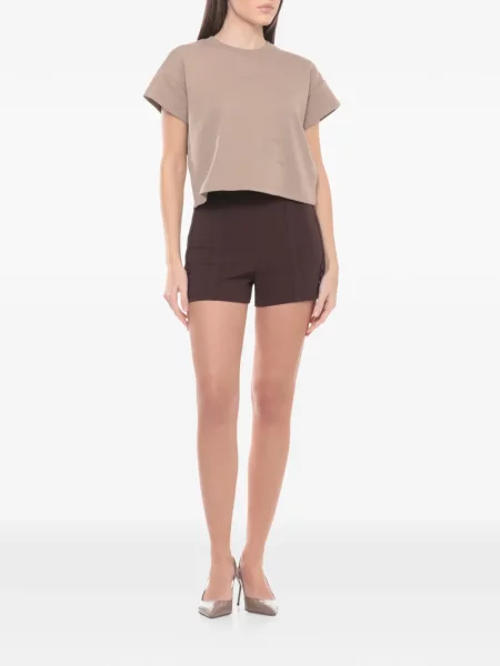 Pantaloni scurți Elisabetta Franchi maro