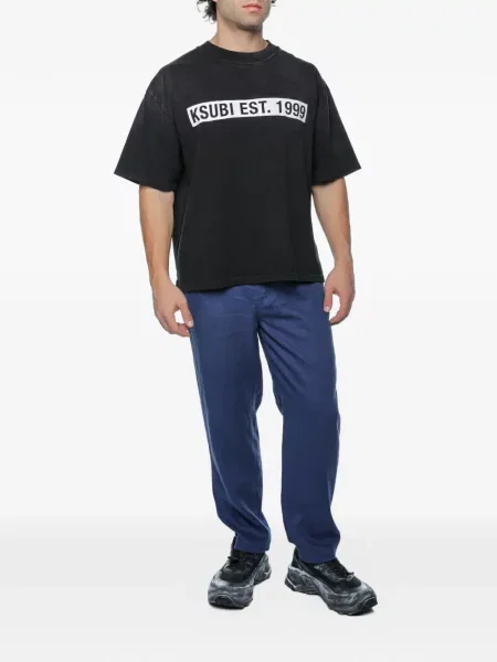 Pantaloni Ecoalf albastru