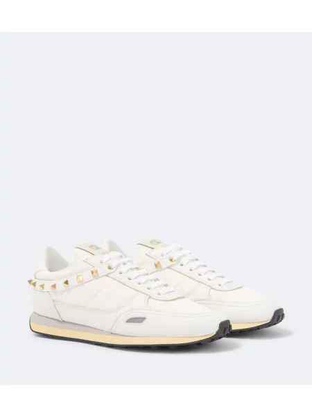 Sneakerși Valentino Garavani din piele alb