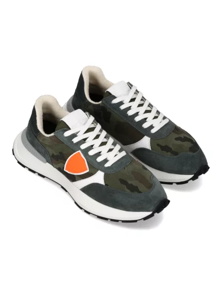 Buty do biegania Philippe Model skórzane do biegania zielone