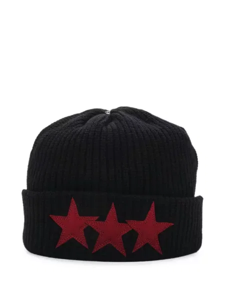 Căciulă Chrome Hearts cu motiv cu inimi negru