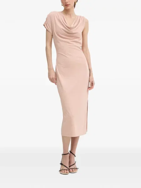 Stras rochie maxi Silvian Heach roz