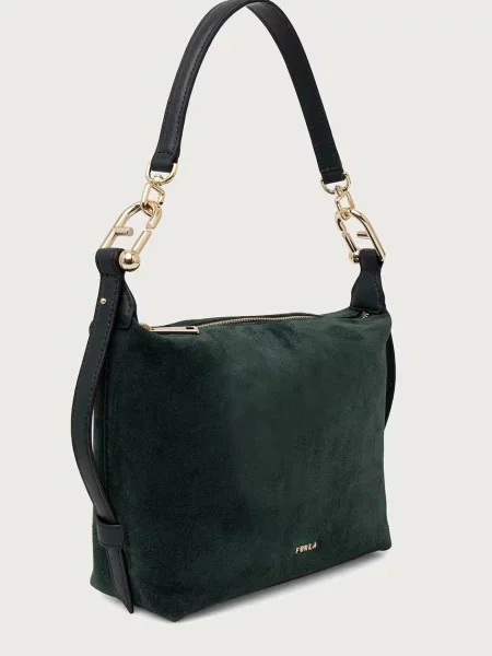 Кожаная сумка хобо Furla