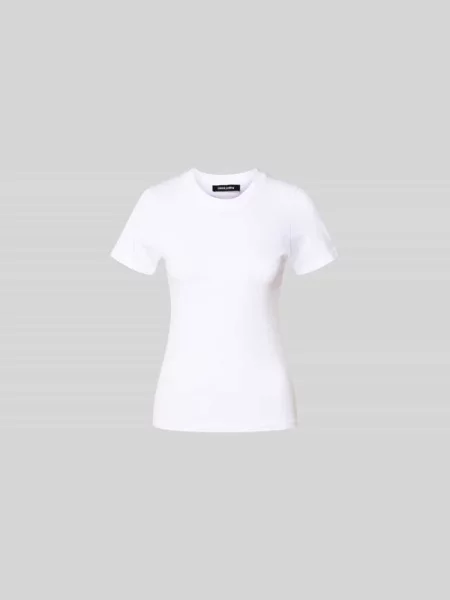T-shirt o kroju slim fit z okrągłym dekoltem Black Palms biała