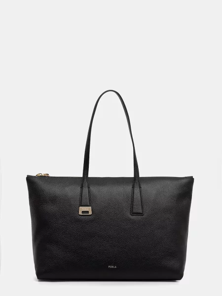 Furla geantă shopper pentru femei din piele Olivia L Tote negru