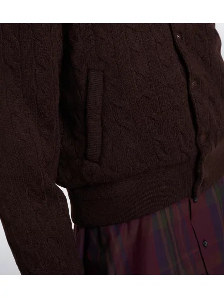 Geacă bomber Polo Ralph Lauren de lână maro
