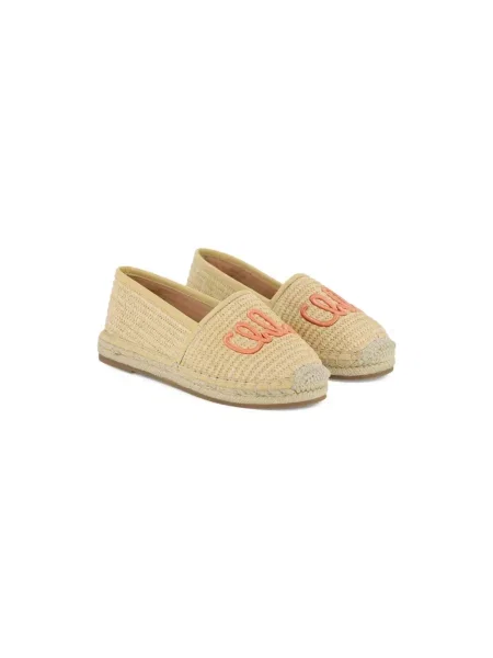 Haftowane espadryle Chloe beżowe