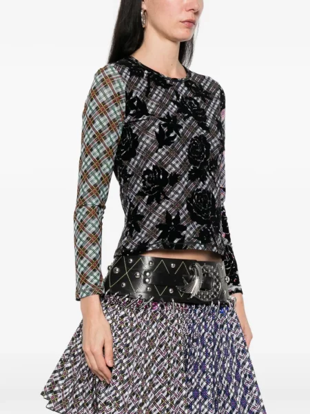 Bluzka Chopova Lowena w kratkę szara
