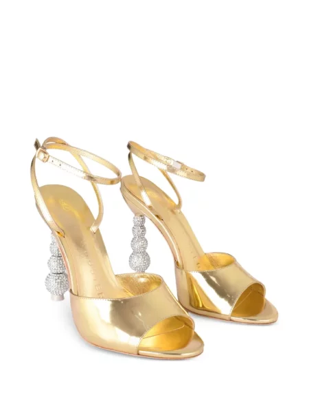 Sandale Sophia Webster de cristal auriu