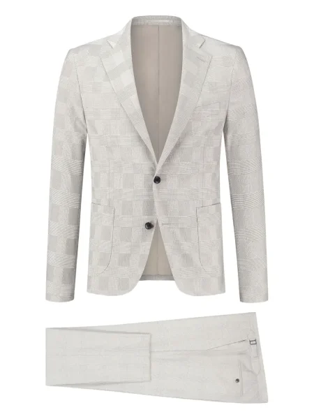 Costum Paul Zeist în carouri de costum gri