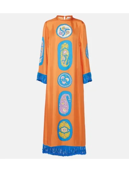 Rochie midi Alemais de mătase până la genunchi de costum