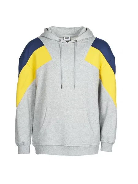 Urban Classics Majica nočno modra / rumena siva
