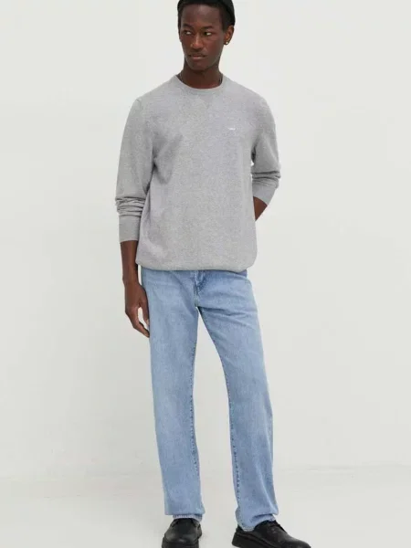 Levi's sweter lekki z golferm szary
