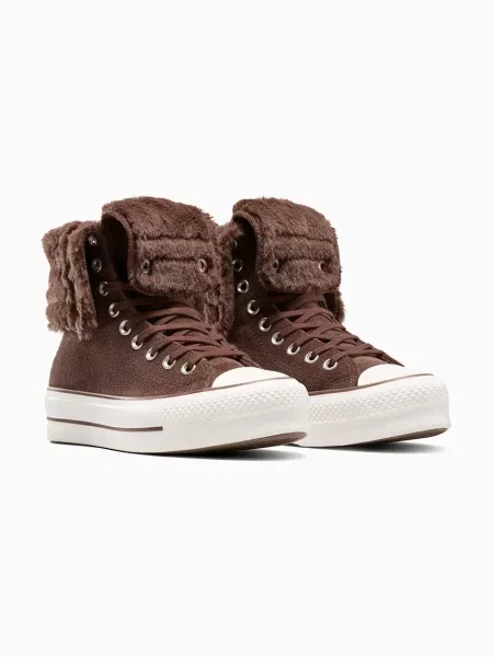 Superge Converse Chuck Taylor All Star Star Fold Over Lift rjava