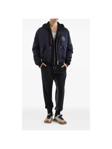 Spodnie Dolce And Gabbana frotte niebieskie