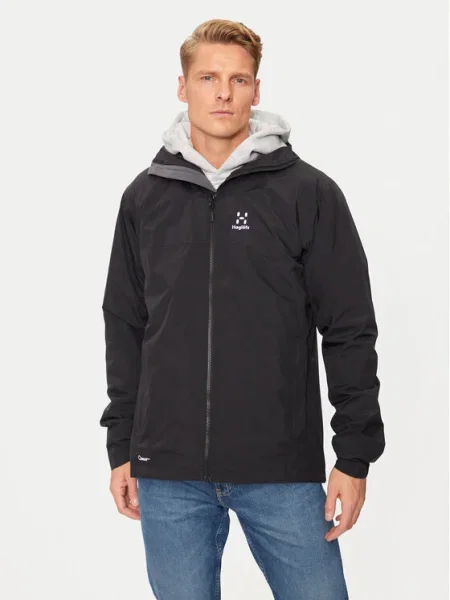 Haglöfs Яке за дъжд Korp Proof черен