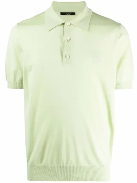 Polo Billionaire cu broderie verde