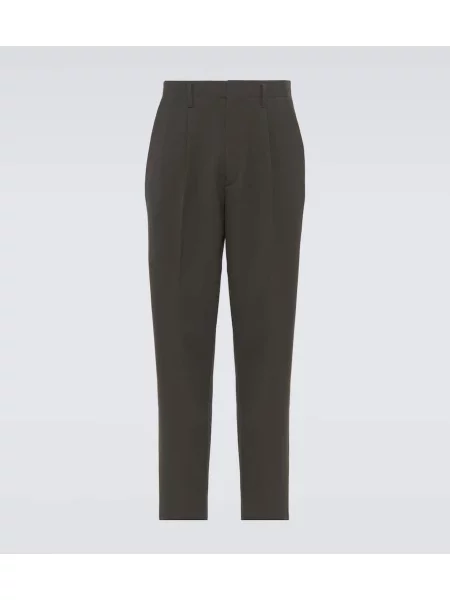 Pantaloni Zegna de lână maro
