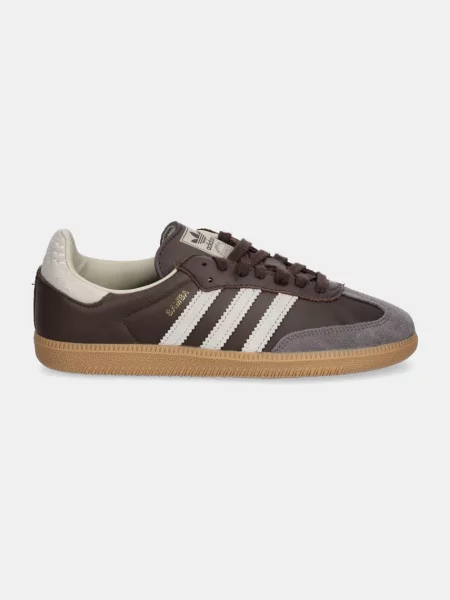 Adidas Originals sneakersy skórzane Samba OG brązowy