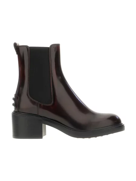Sztyblety Tod's skórzane brązowe