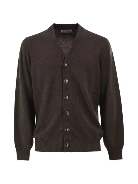 Cardigan Brunello Cucinelli din cașmir gri