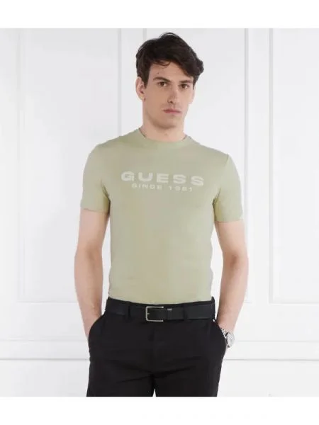 GUESS Tricou | stretch verde