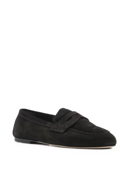 Pantofi loafer Dear Frances din piele de căprioară maro
