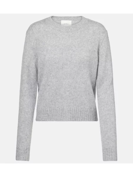 Pulover Lisa Yang de mătase gri