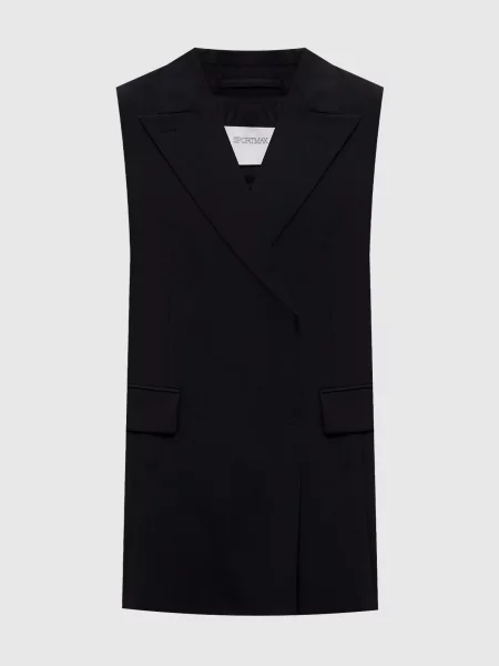 Жилет ALBERO з вовною Max Mara Sportmax чорний