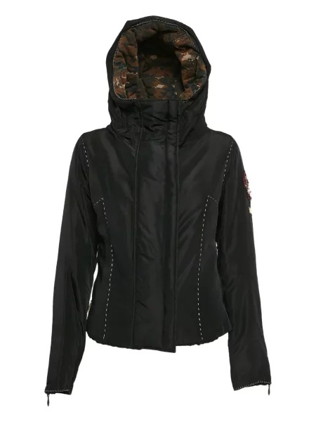 Geacă Calvin Klein cu glugă negru