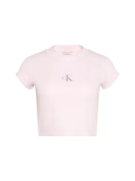 Calvin Klein Jeans Tricou gri / roz alb