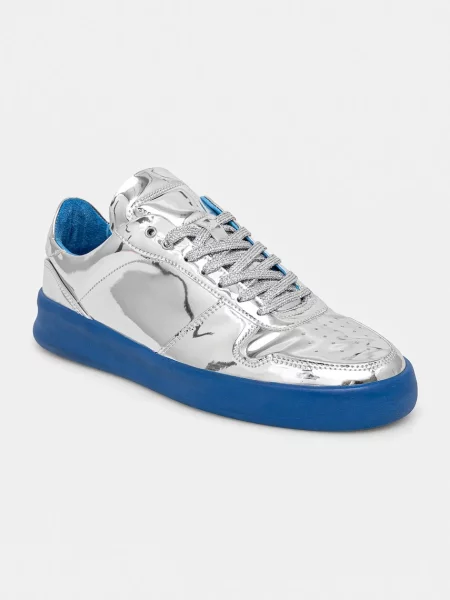 VOR sneakers din piele 5A argintiu