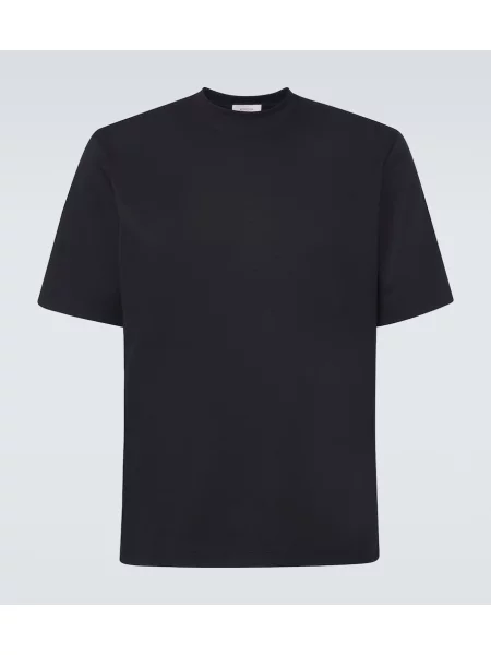 Tricou Agnona din jerseu negru