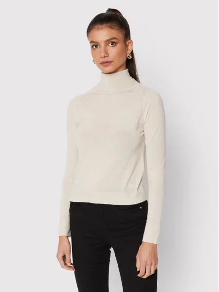 Pinko Bluză cu gât Dolcevita bej