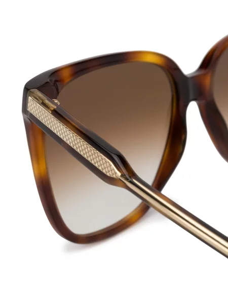 Kvadratne sunčane naočale Victoria Beckham Eyewear smeđa