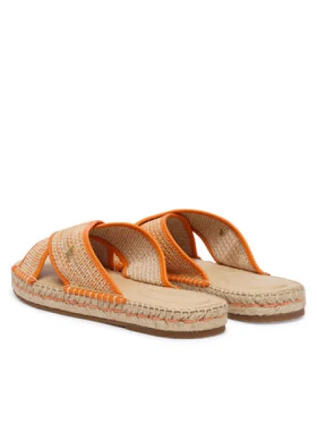 Espadrile Tommy Hilfiger Monogram Espadrille oranžna