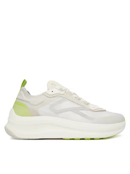 Sneakers Calvin Klein Chunky Run Laceup Stripe Ny alb