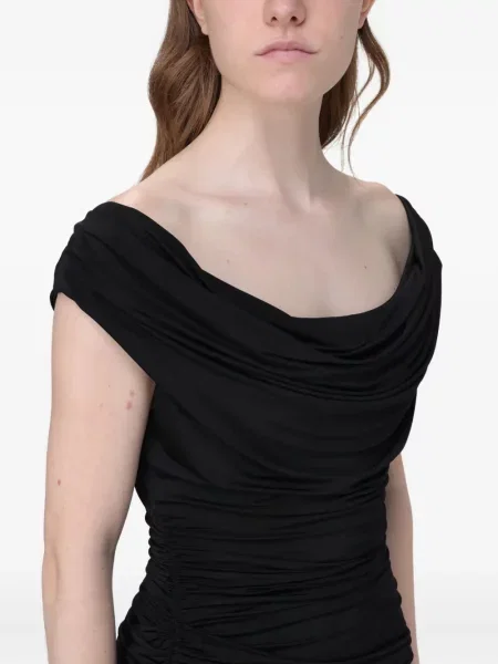 Rochie mini Magda Butrym drapată de costum negru