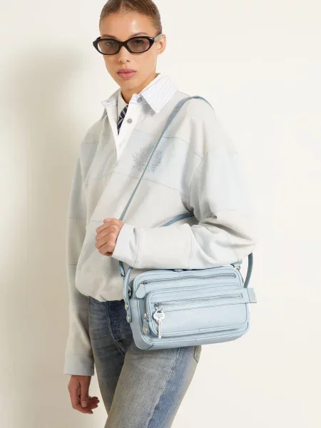 Acne Studios Kabelka Přes Rameno Camero Party tmavě / stříbrná modrá
